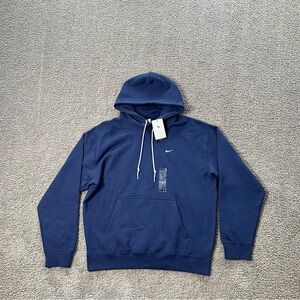 Nike Solo Swoosh Fleece Pullover Hoodie Men’s Size Large-Tall